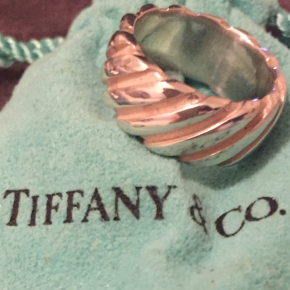 Tiffany&Co 925 silver ring sz 5